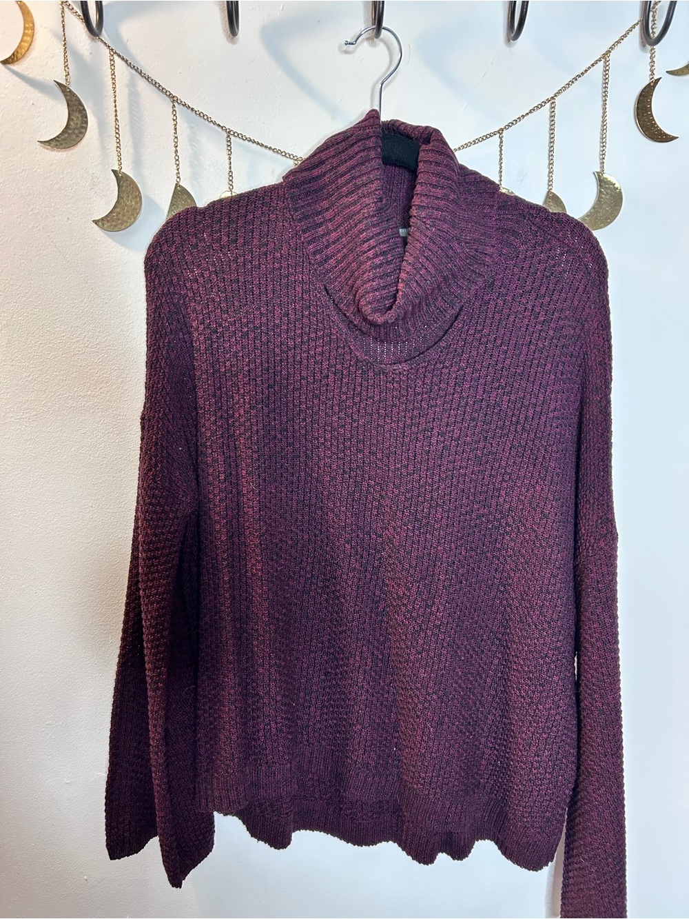 Breathless Open Neck Turtleneck Sweater